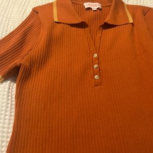 XL orange knit dress. Runs small.